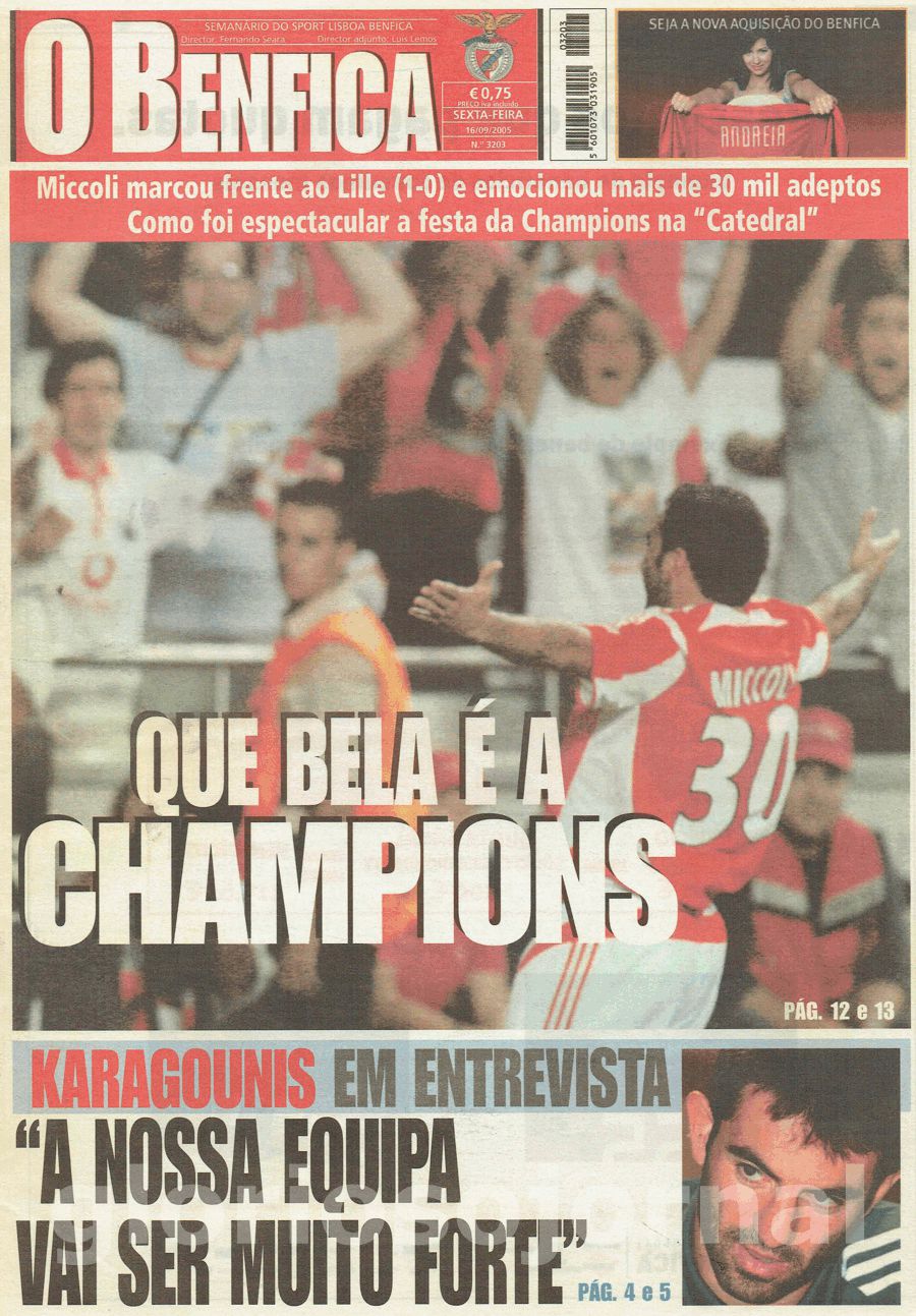 jornal o benfica 3203 2005-09-16